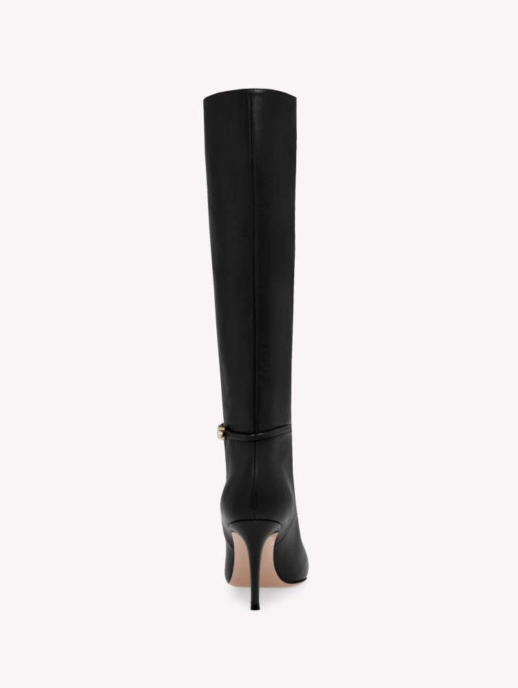Bottes Carrey 85 en cuir lisse - Noir