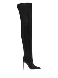Cuissardes Joy 105 en cuir lisse - Noir