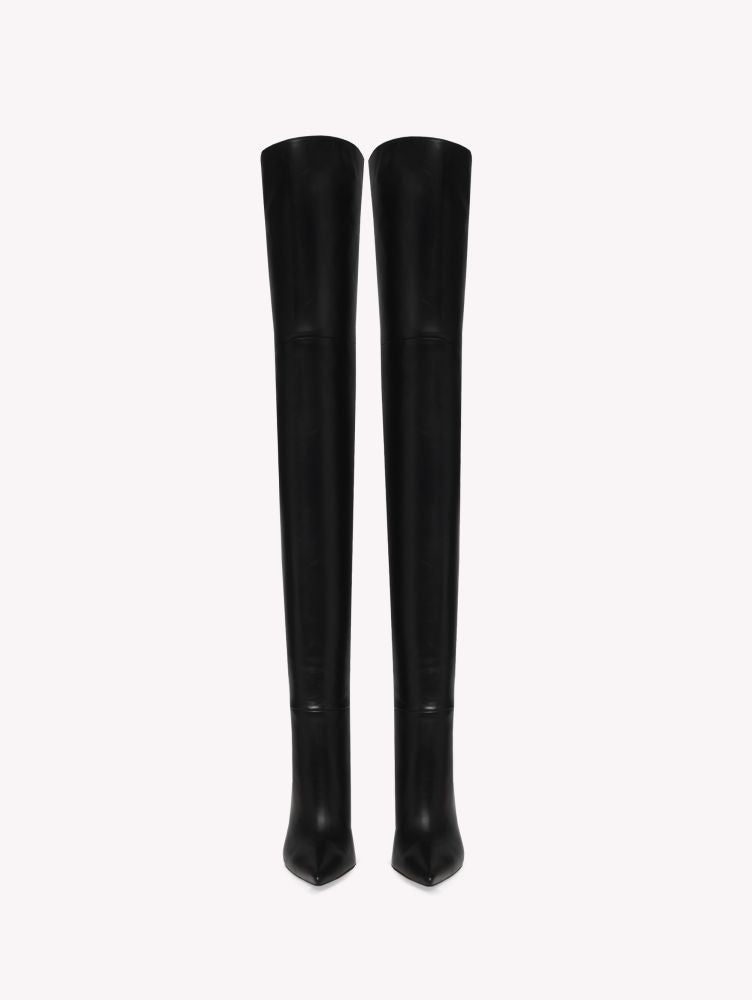 Cuissardes Joy 105 en cuir lisse - Noir