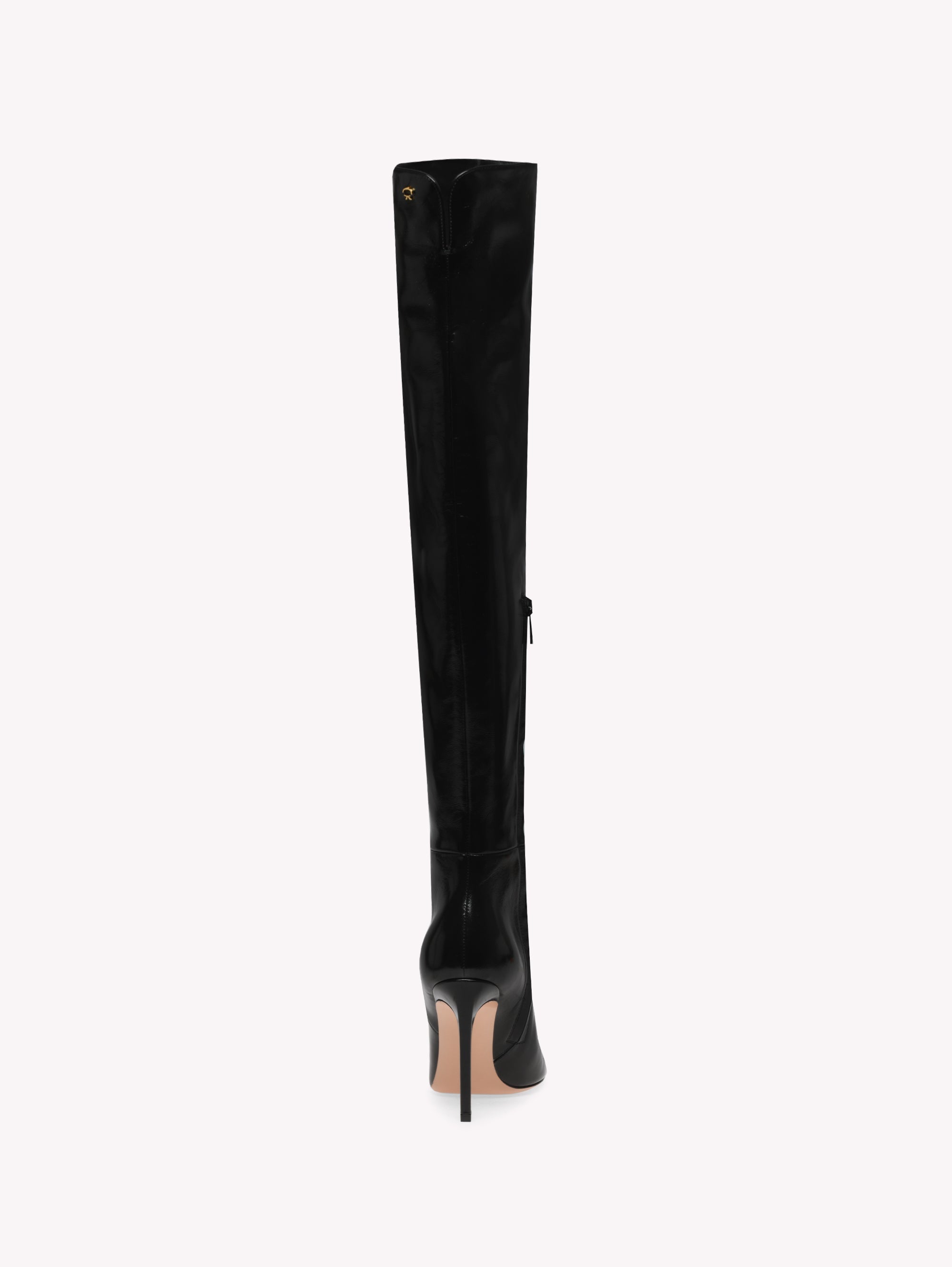 Cuissardes Christina 95 en cuir lisse - Noir