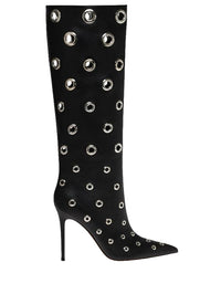 Bottes Lydia 105 en cuir lisse - Noir