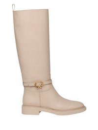 Bottes Ribbon Cavalier en cuir lisse - Neutre