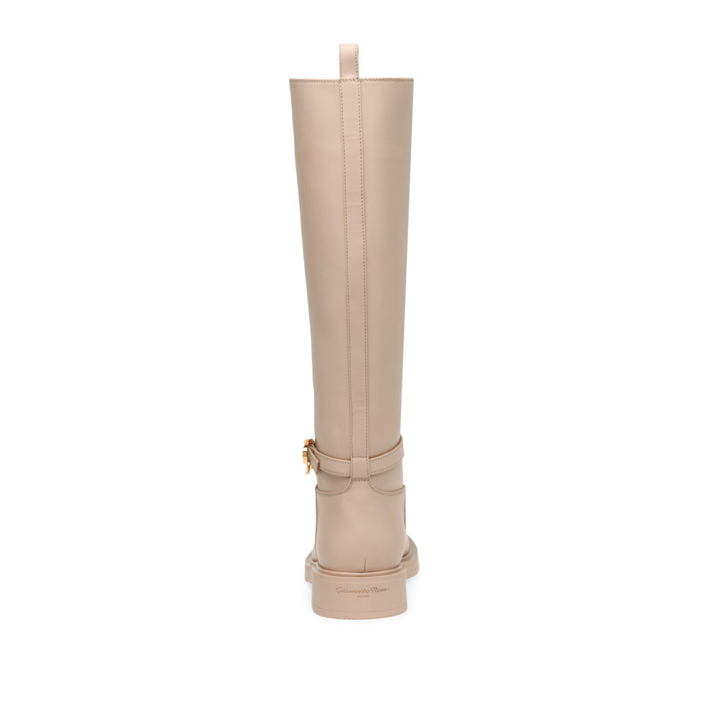 Bottes Ribbon Cavalier en cuir lisse - Neutre
