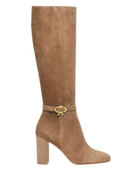 Ribbon 85 suede boots - Camel
