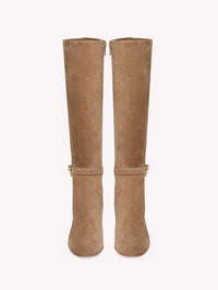Ribbon 85 suede boots - Camel