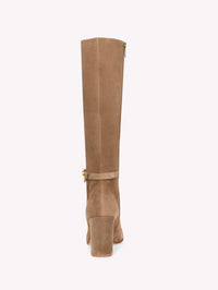 Ribbon 85 suede boots - Camel