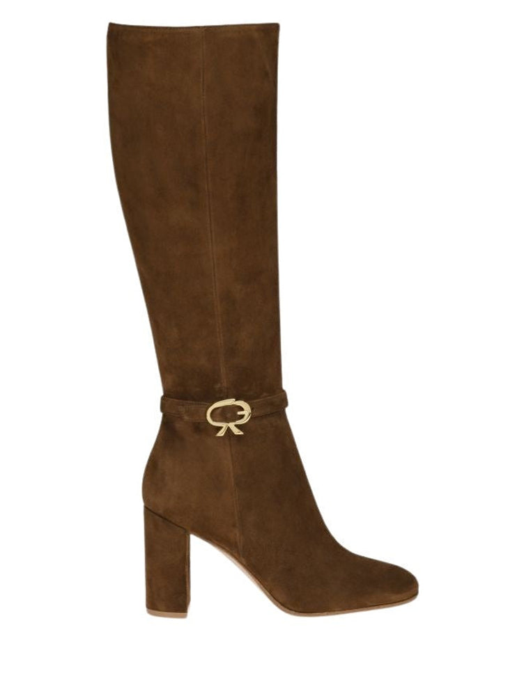 Bottes Ribbon 85 en daim - Brun