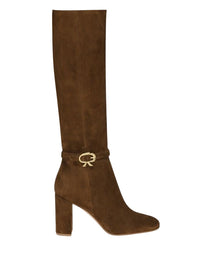Bottes Ribbon 85 en daim - Brun