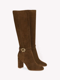 Bottes Ribbon 85 en daim - Brun