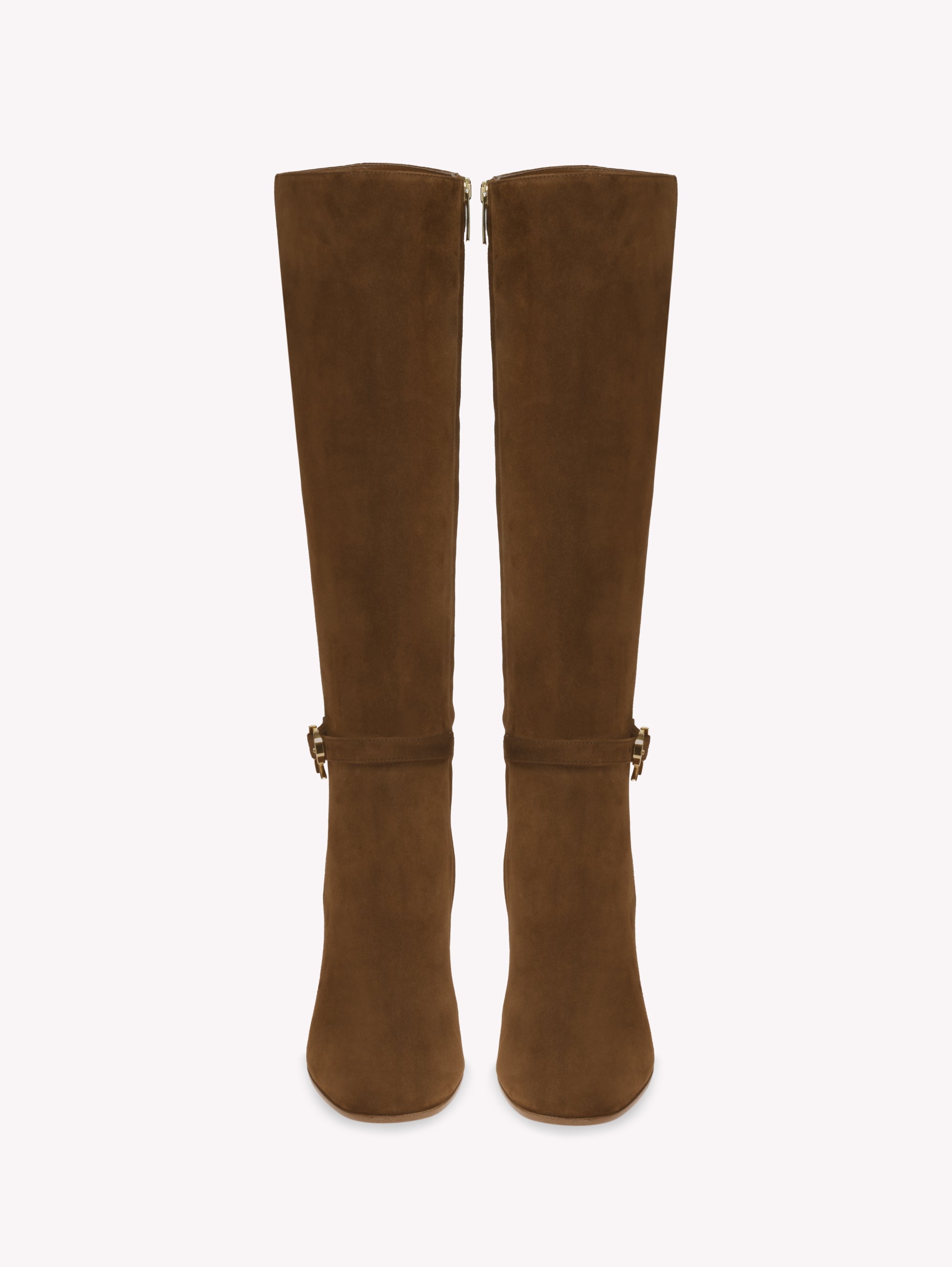 Bottes Ribbon 85 en daim - Brun