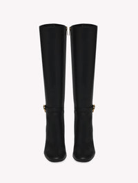 Bottes Ribbon 85 en cuir lisse - Noir
