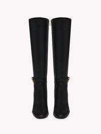 Bottes Ribbon 85 en cuir lisse - Noir
