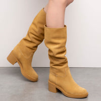 Bottes Hynde 45 en daim - Marron