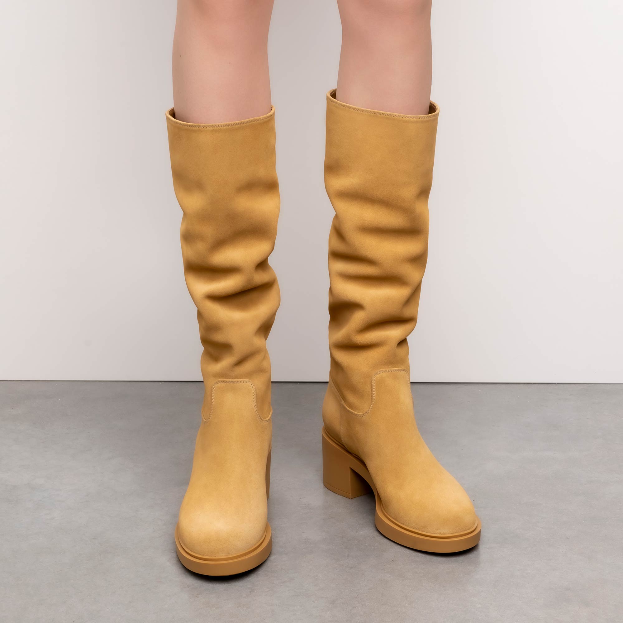 Bottes Hynde 45 en daim - Marron