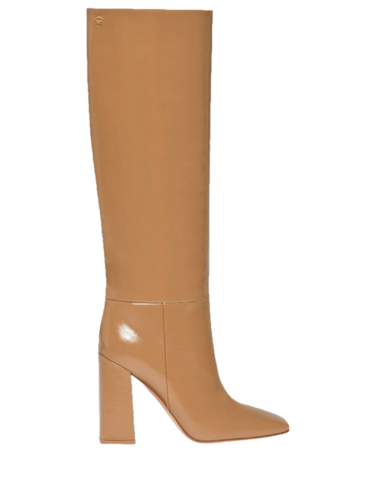 Bottes Vanta 95 en cuir verni - Marron