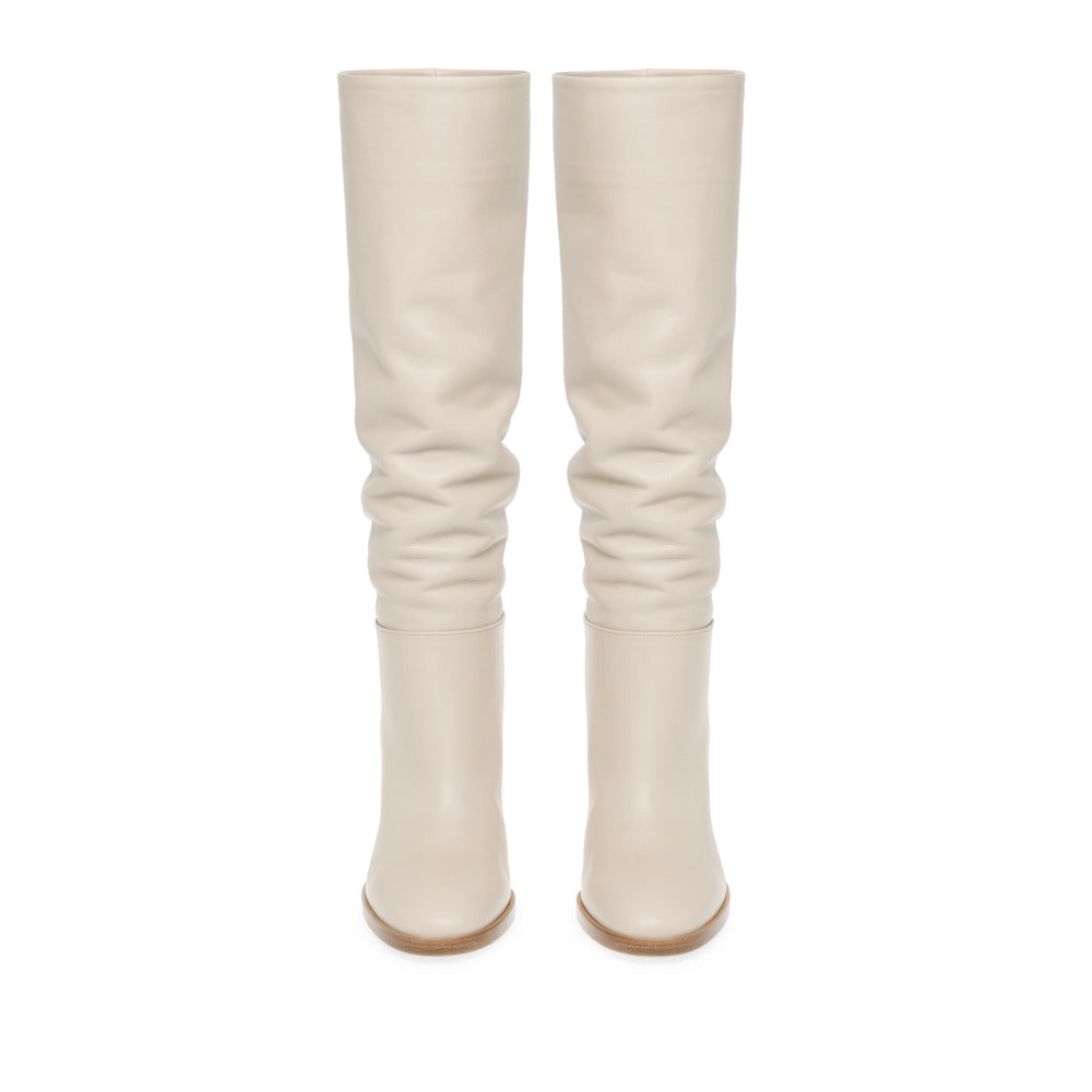 Bottes Santiago 85 en cuir lisse - Neutre