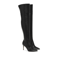 Cuissardes Bea 85 en cuir lisse - Noir