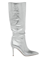 Bottes Hansen 85 en cuir métallique - Argent