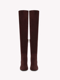 Cuissardes Rolling Mid 45 en daim - Rouge