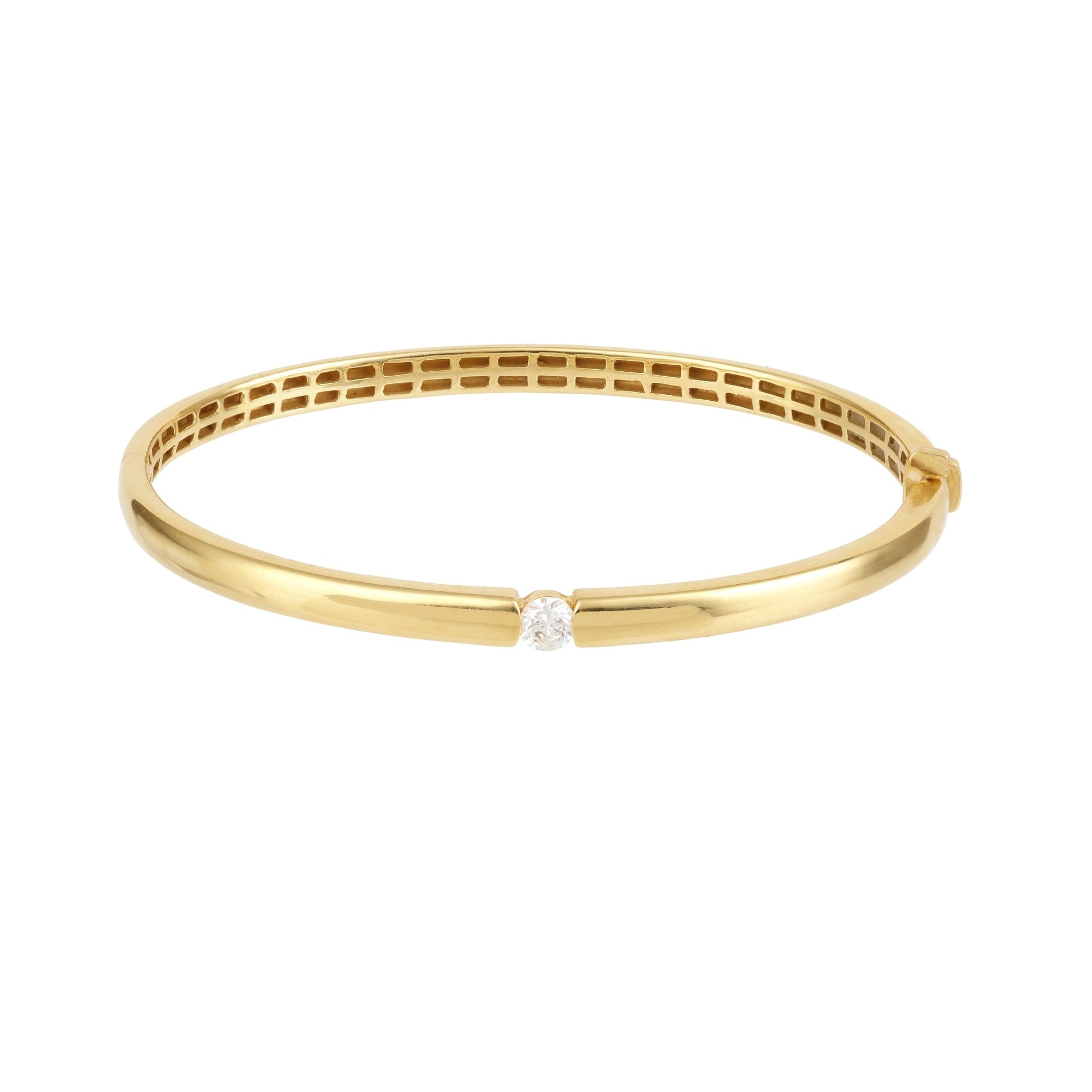 1qty NEW / Bangle Zeus Grand modèle avec 1 diamant-Jaune