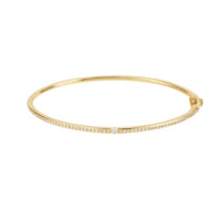 1qty NEW / Bangle Zeus Petit modèle pavé diamant avec 1 diamant-Jaune