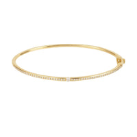 Jonc Zeus XS pavé de diamants - Or Jaune
