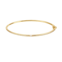 Jonc Zeus XS pavé de diamants - Or Jaune