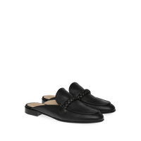 Mules Belem en cuir lisse - Noir