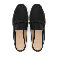 Mules Belem en cuir lisse - Noir