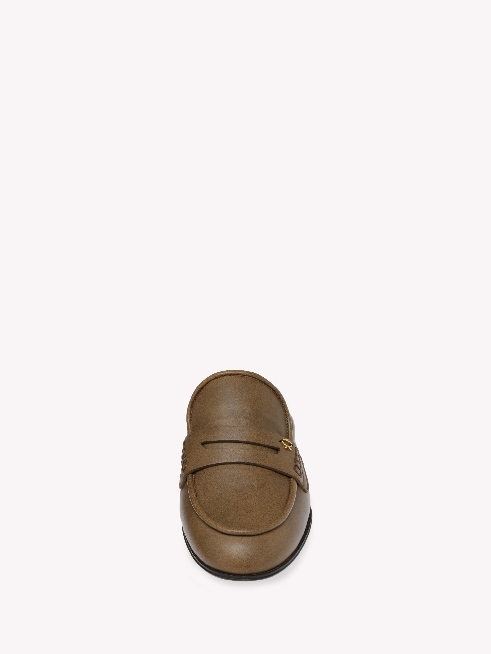 Mules Florio en cuir lisse - Marron