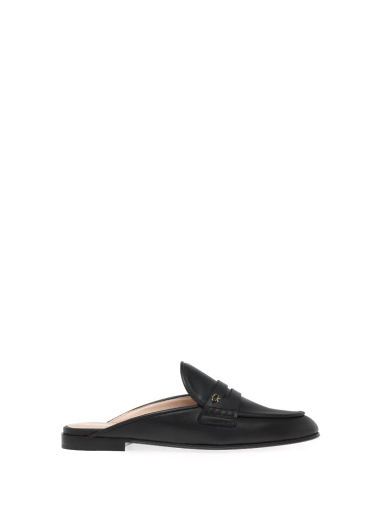 Mules Florio en cuir lisse - Noir