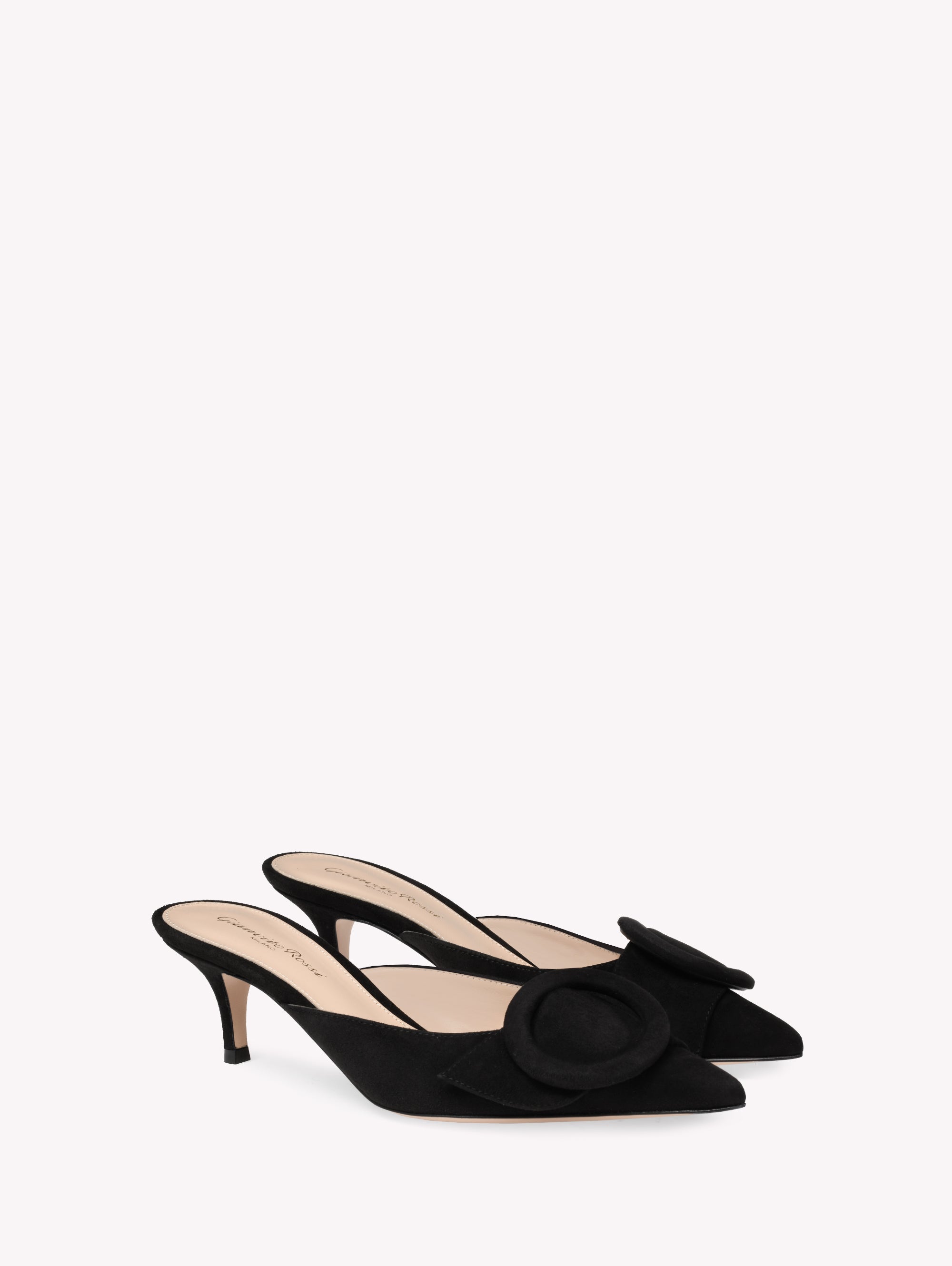 Mules Portofino 55 en daim - Noir