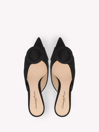 Mules Portofino 55 en daim - Noir