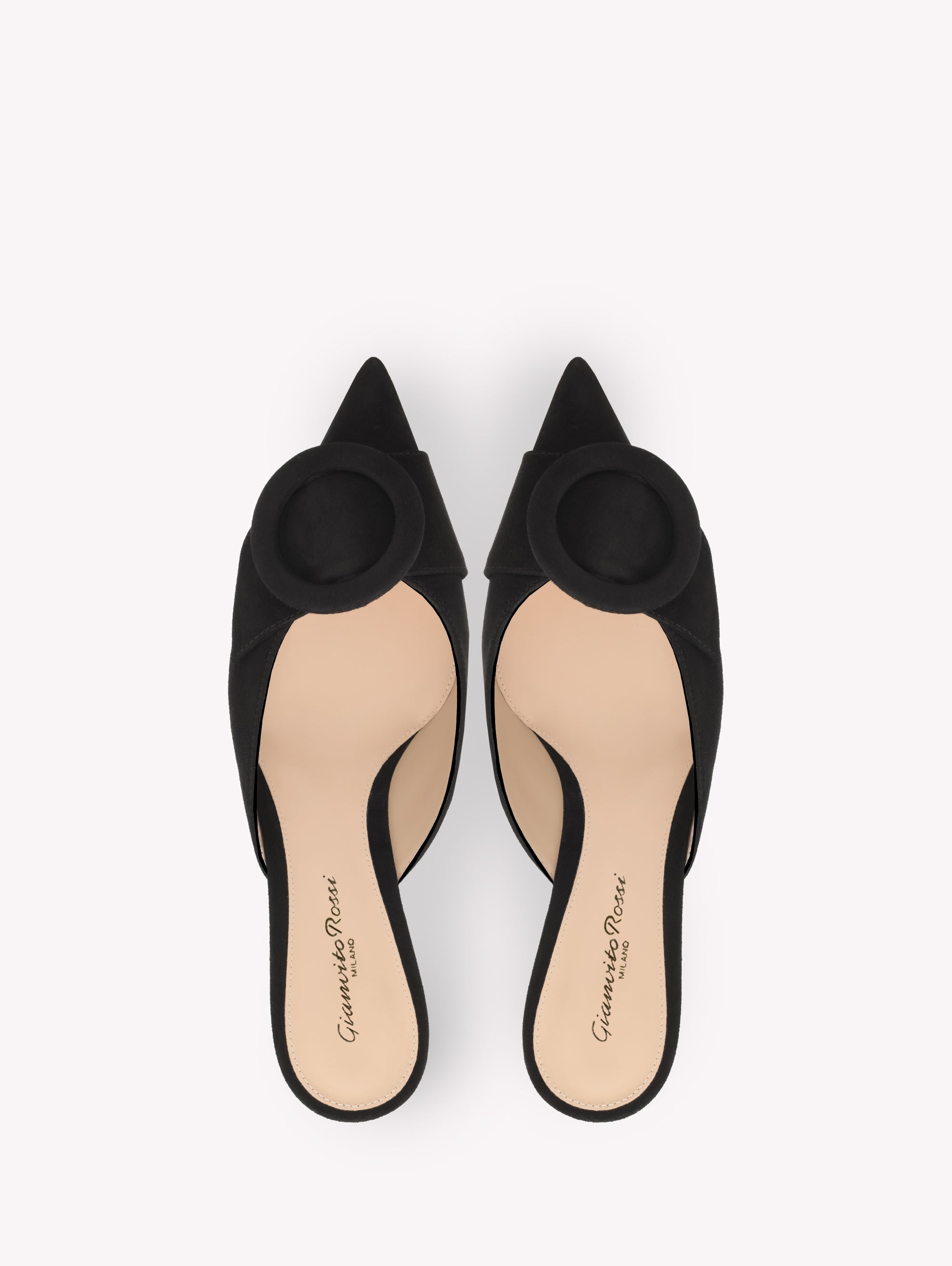 Mules Portofino 55 en daim - Noir