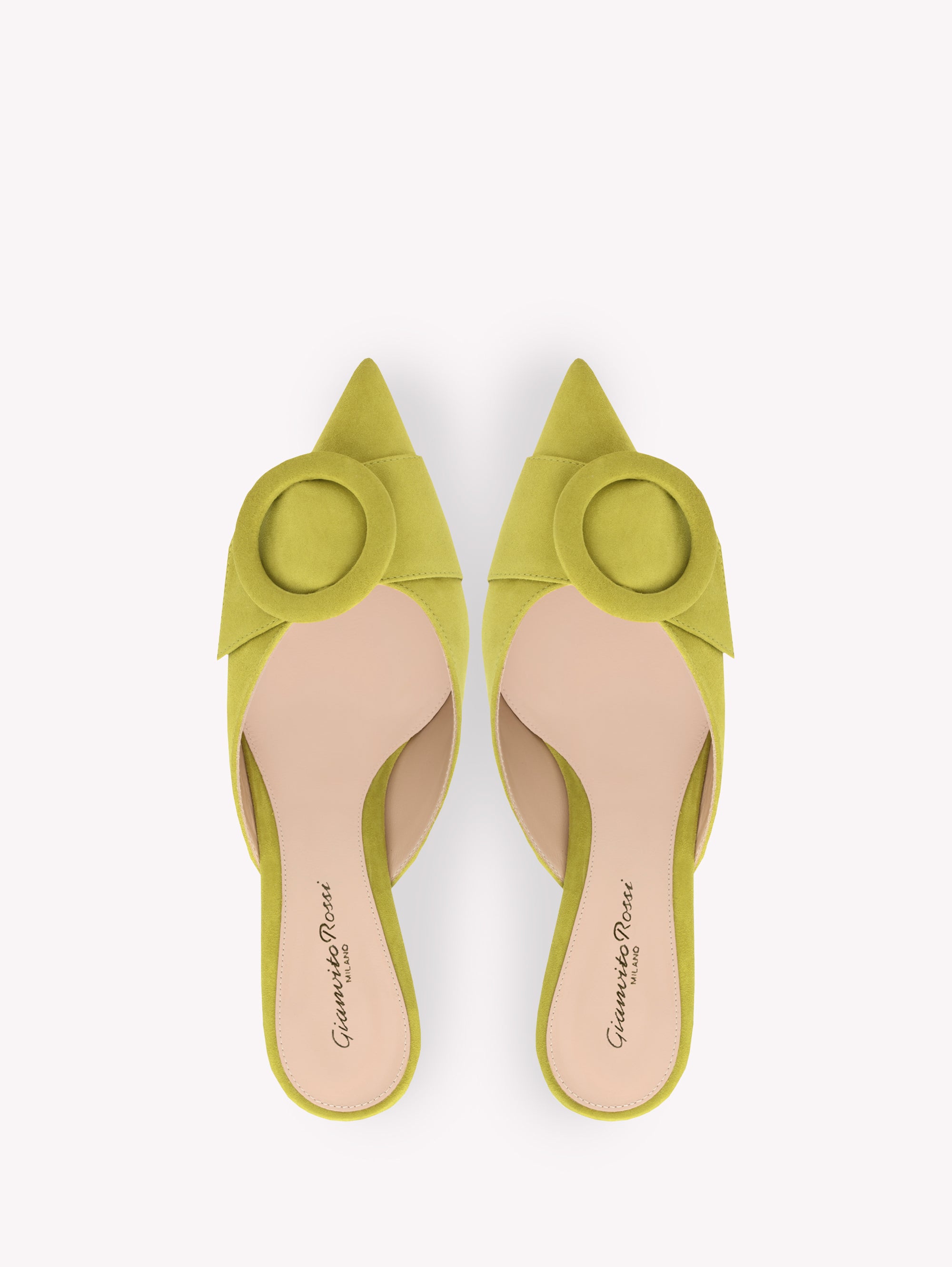 Mules Portofino 55 en daim - Vert
