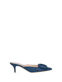 Mules Portofino 55 en satin - Bleu