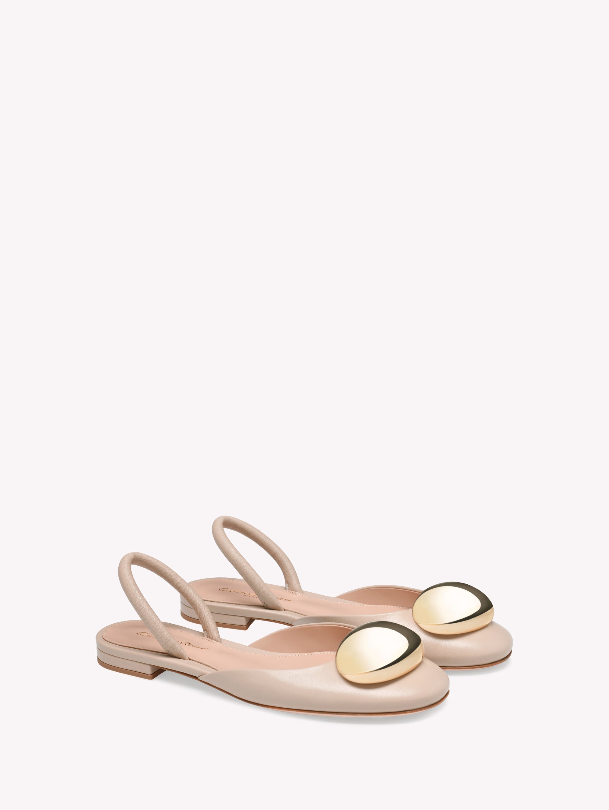 Ballerines Sphera en cuir lisse - Neutre