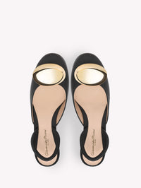 Ballerines Sphera en cuir lisse - Noir
