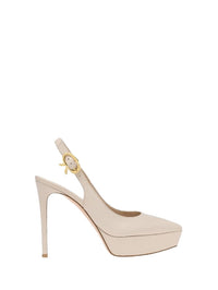 Escarpins Dasha 120 en cuir lisse - Neutre