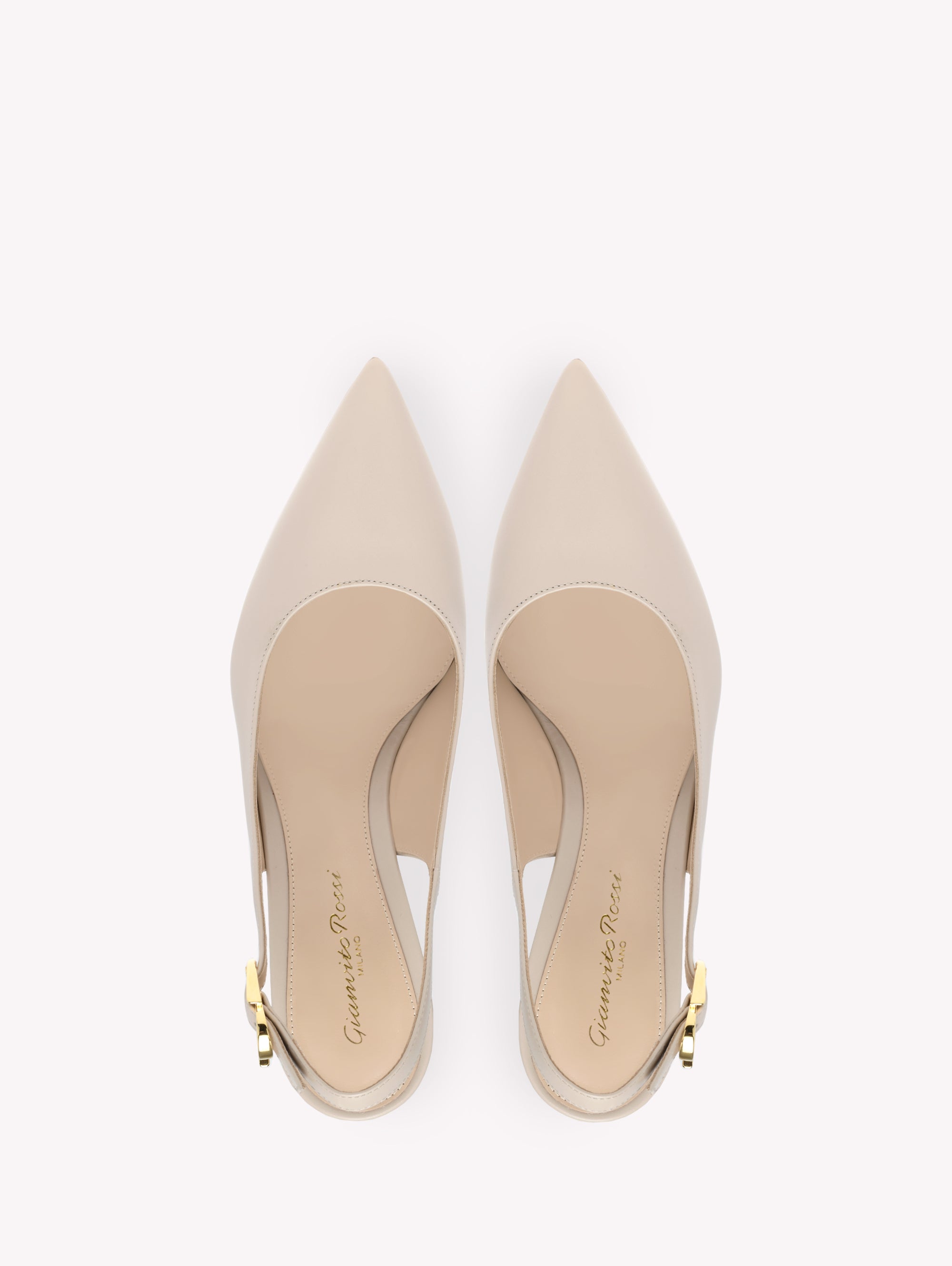 Escarpins Dasha 120 en cuir lisse - Neutre