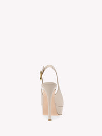 Escarpins Dasha 120 en cuir lisse - Neutre