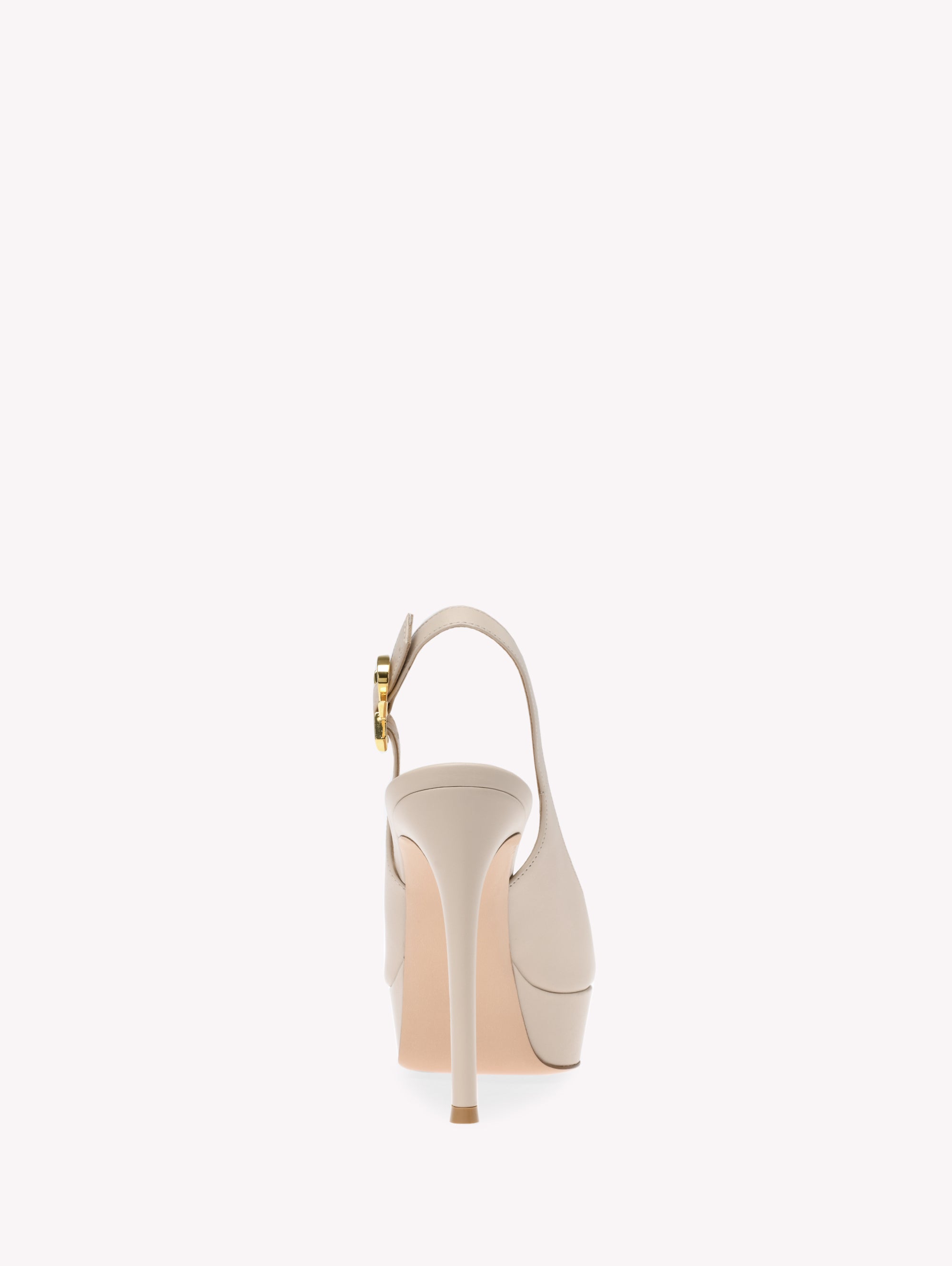 Escarpins Dasha 120 en cuir lisse - Neutre