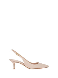 Escarpins Ribbon Sling 55 en cuir lisse - Neutre