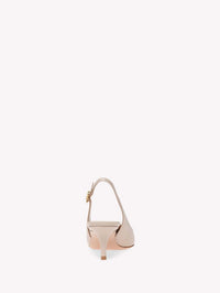 Escarpins Ribbon Sling 55 en cuir lisse - Neutre