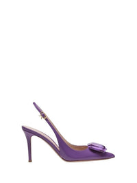 Escarpins Jaipur 85 en cuir lisse - Pourpre