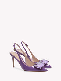 Escarpins Jaipur 85 en cuir lisse - Pourpre