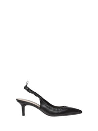 Escarpins Alina Slingback 55 en cuir lisse - Noir