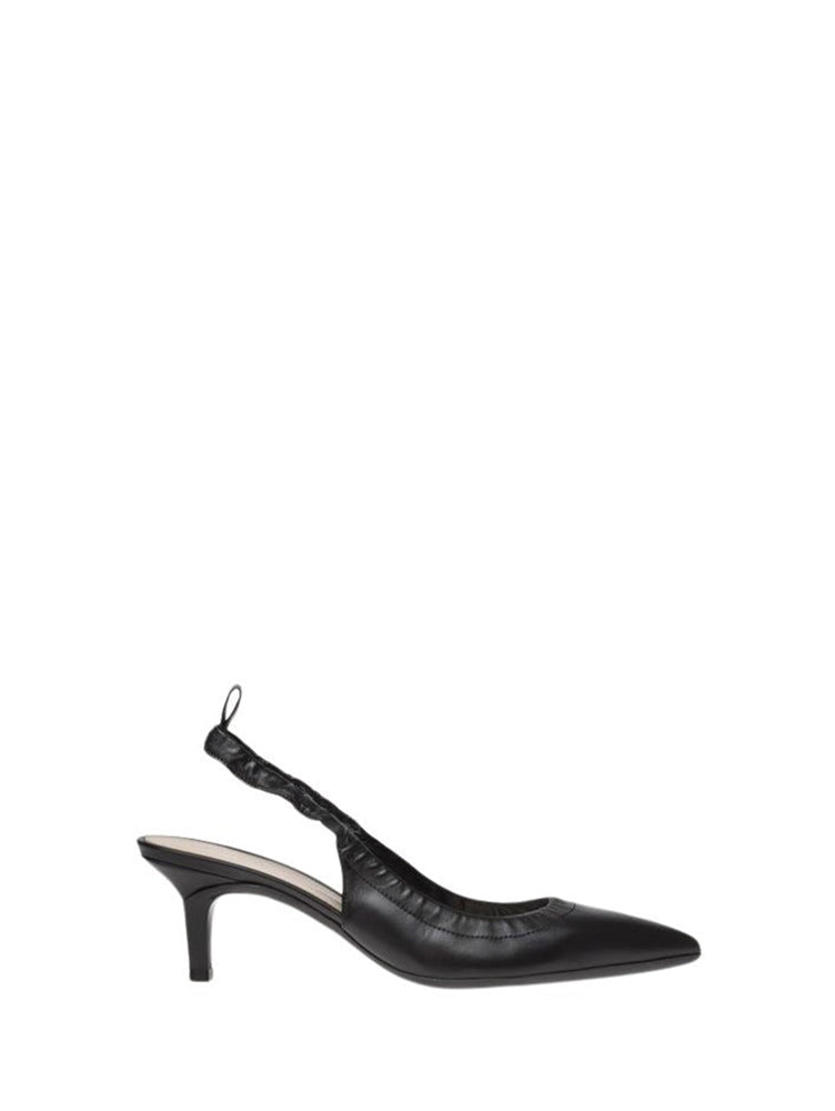 Escarpins Alina Slingback 55 en cuir lisse - Noir