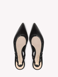 Escarpins Alina Slingback 55 en cuir lisse - Noir