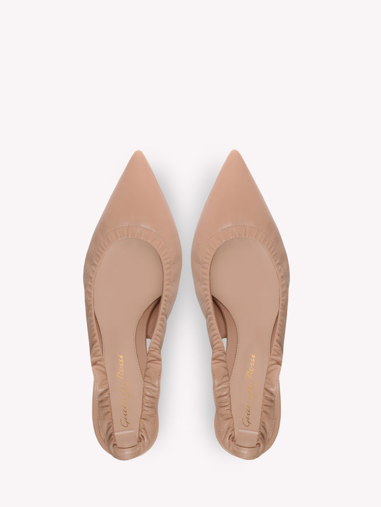 Escarpins Alina Slingback 55 en cuir lisse - Rose